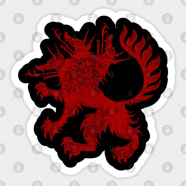 Code Vein Cerberus Unit (Chest Pocket) Sticker by huckblade